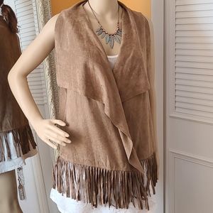 Great Ultra Suede Fringey Vest